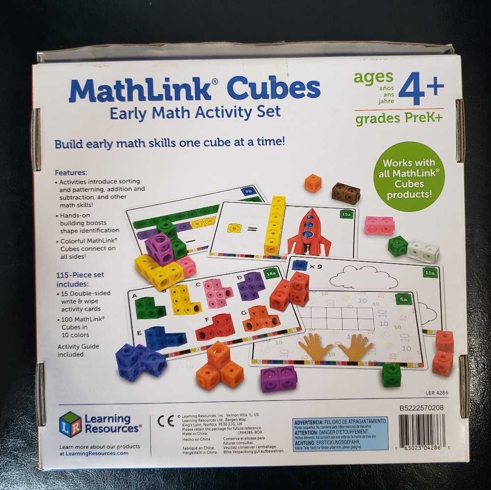 Learning Resources MathLink Cubes - Picture 2 of 4